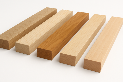 Madera cuadrada 200 mm x 3.000 mm, espesor 25 – 40 mm